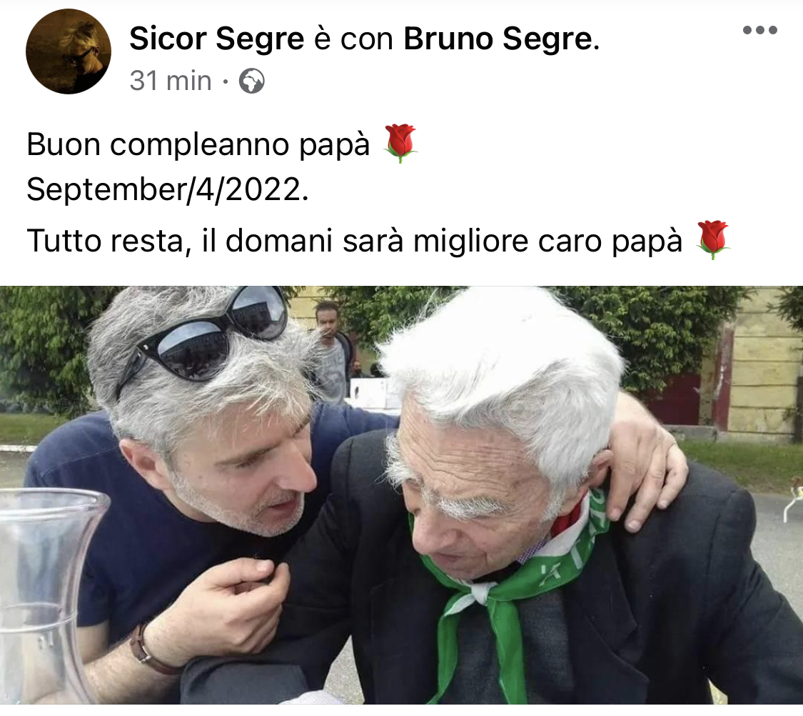 Buon compleanno Bruno Segre