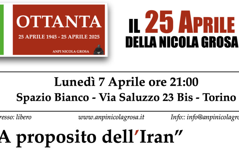 Il 7 iniziamo e parliamo di Iran