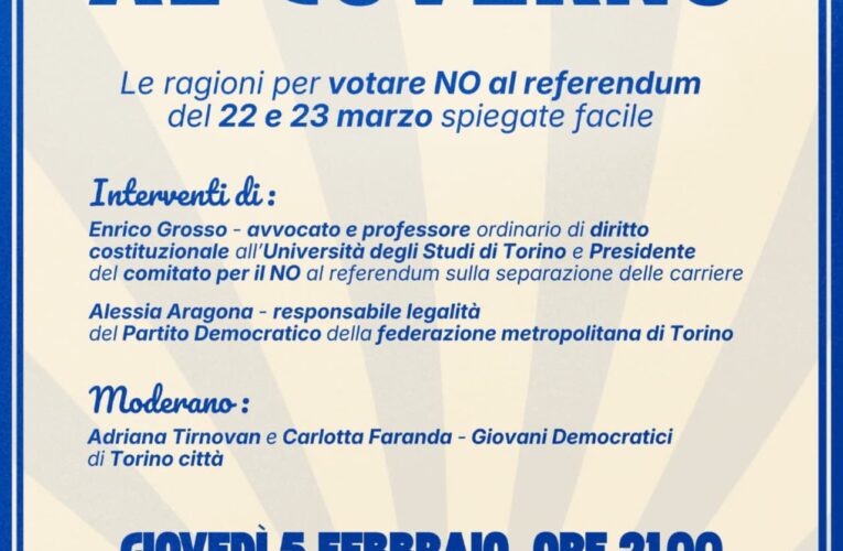 Le ragioni per un NO